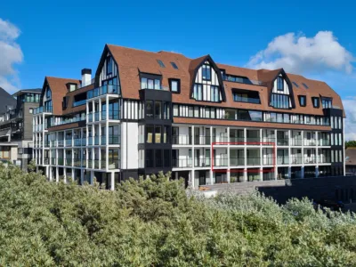 Branding B21 schöne Ferienwohnung direkt am Meer in Cadzand-Bad, Zeeland, wo ein Haustier erlaubt ist.