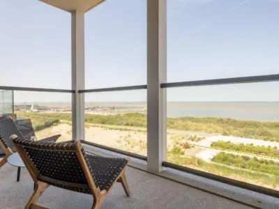 Branding C43 Wohnung mit Meerblick in Cadzand-Bad Zeeland balkon